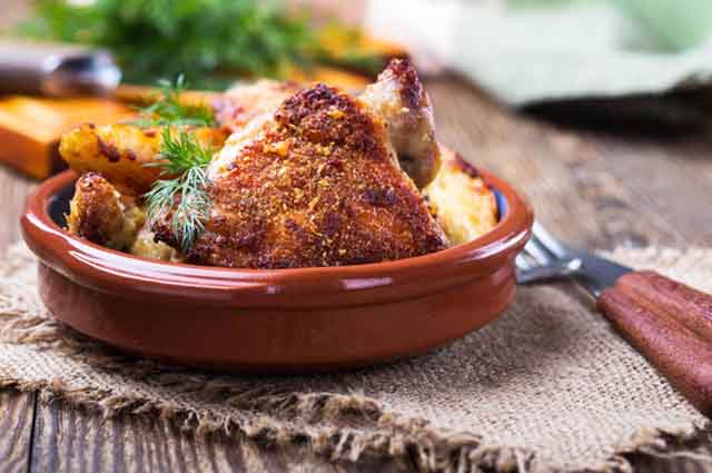 Poulet en croûte de parmesan keto recette keto